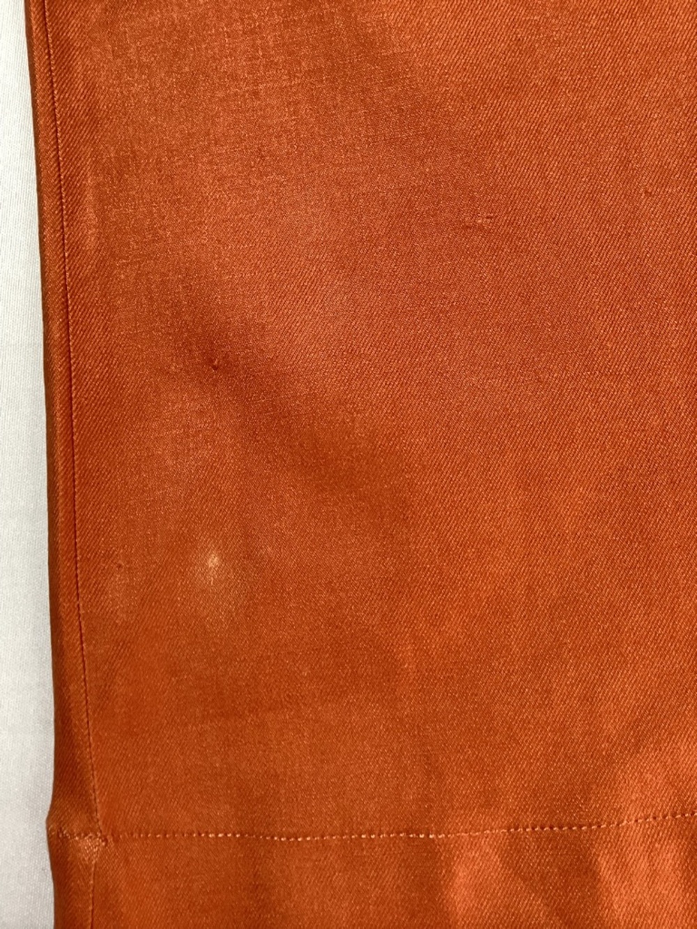 Anthropologie Ettie Linen Wide-Leg Cropped Pants in Rust Orange - Picture 15 of 16